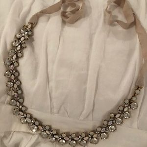 J. Crew Statement Necklace with Ribbon Tie